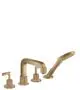 AXOR-HG-AXOR-Citterio-4-Loch-Fliesenrandarmatur-mit-Hebelgriffen-und-Rosetten-Brushed-Bronze-39454140 gallery number 1